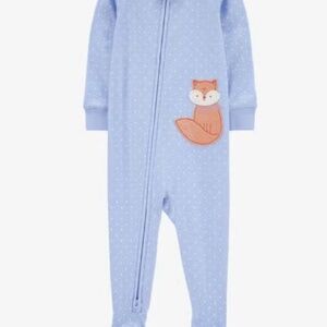 Carter’s Blue Footies with Fox - NEW NWT